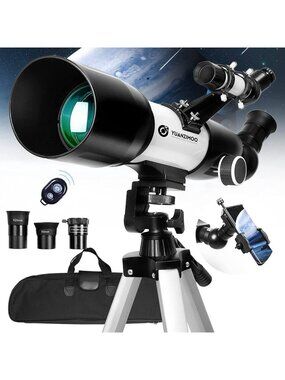 Portable 70mm Refractor Telescope for Adults & Beginners - Tripod, Phone
